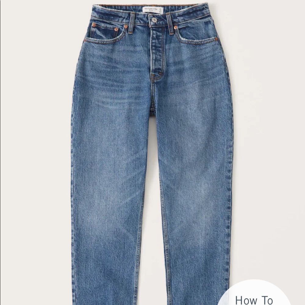 Abercrombie & Fitch Curve Love Dad Jeans 27R
